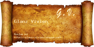 Glanz Vivien névjegykártya